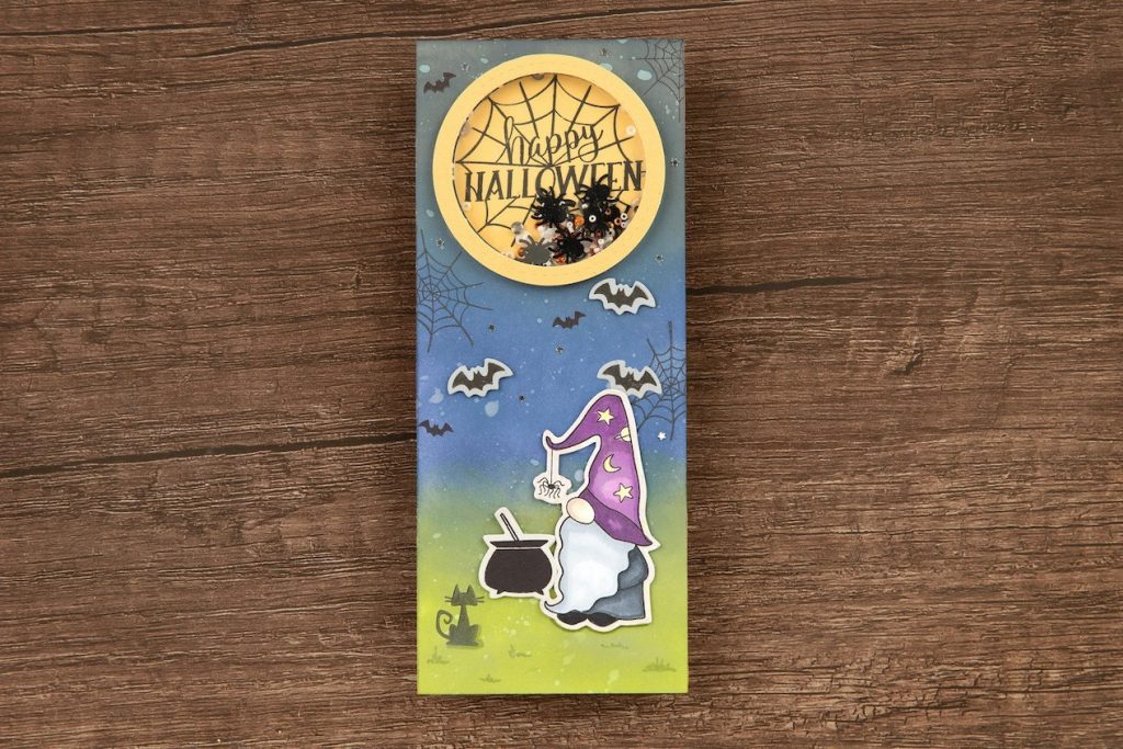 CTMH Happy Halloween Shaker Slimline Card