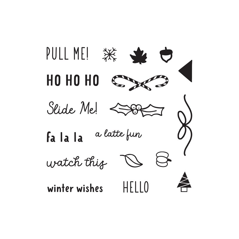 CTMH Seasonal Borders Tab Stamp Set