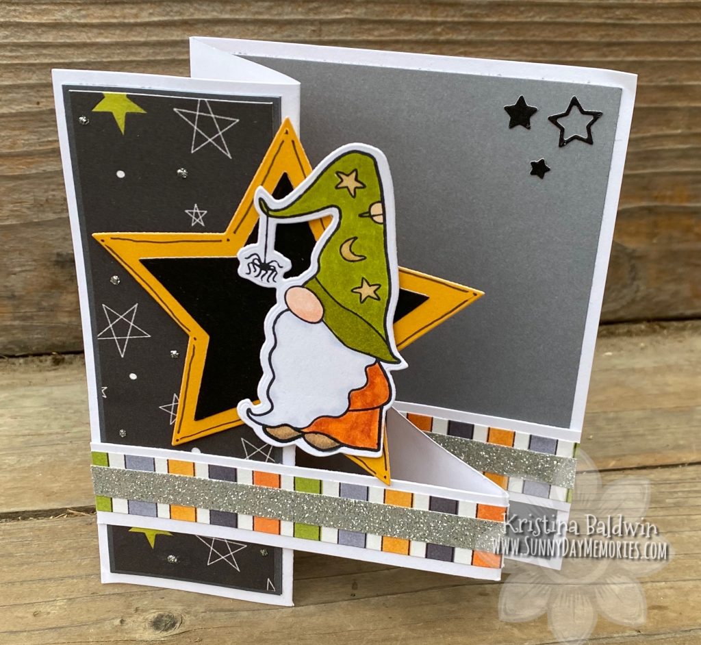 Spooky Gnome Double Z-fold Card