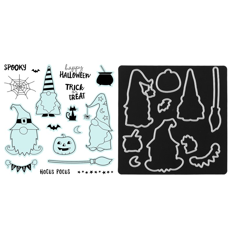 CTMH Spooky Gnomes Stamp + Thin Cuts