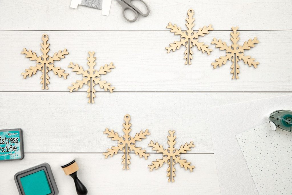 CTMH DIY Wood Snowflake Ornaments