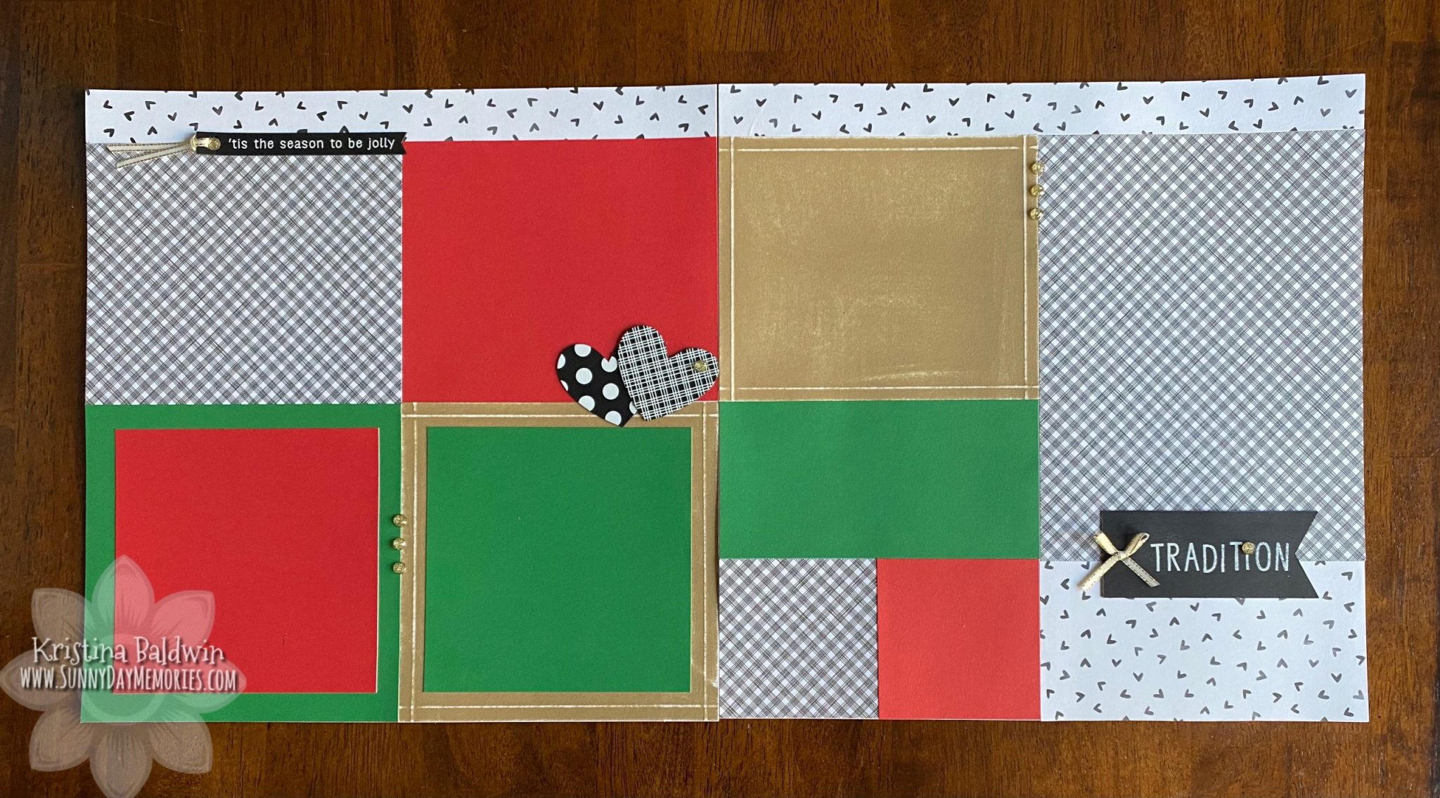 Holiday Tradition Scrapbook Layout