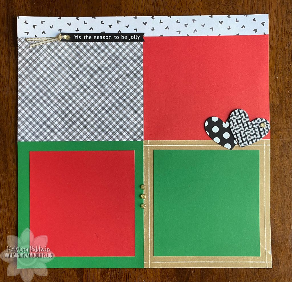 Left Holiday Tradition Scrapbook Layout