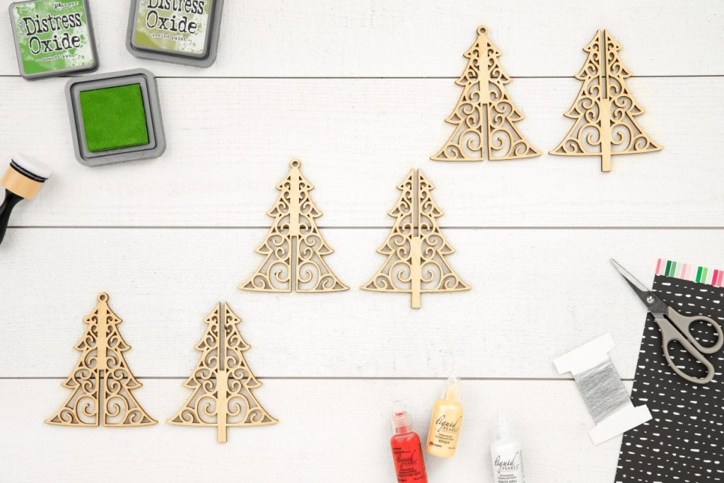 CTMH DIY Wood Tree Ornaments 