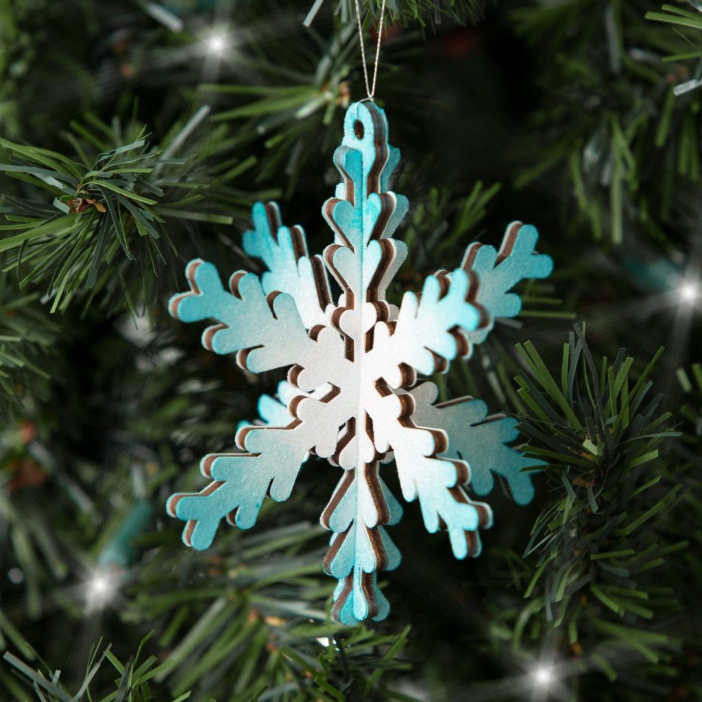 Sample CTMH Wood Snowflake Ornament