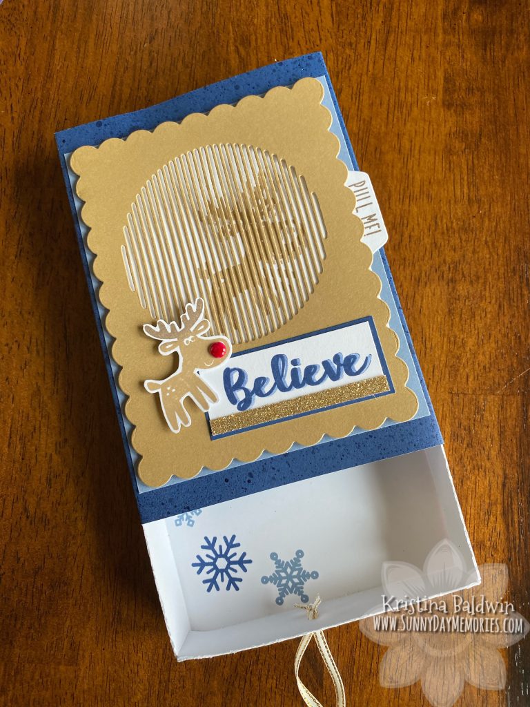 Believe Animated Reindeer Gift Box