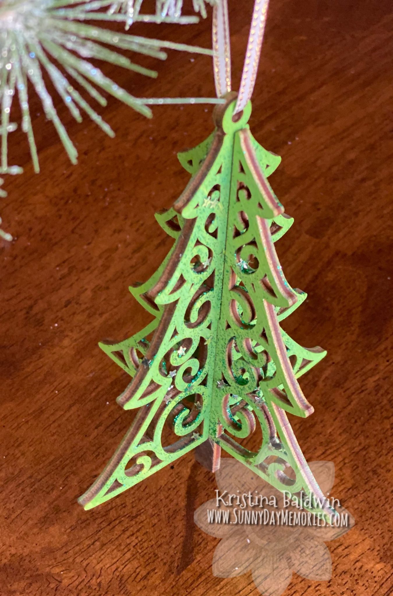 CTMH 3-D Wood Tree Ornament