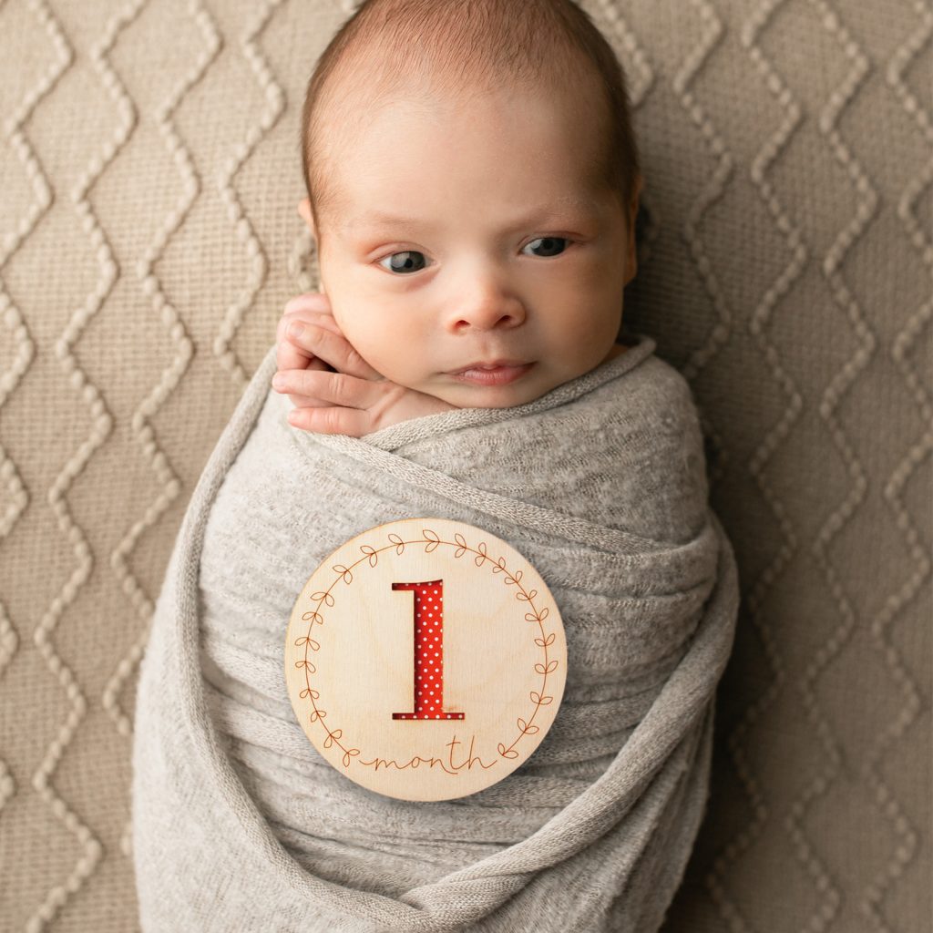 Hello World Baby Milestone Marker Photo Prop