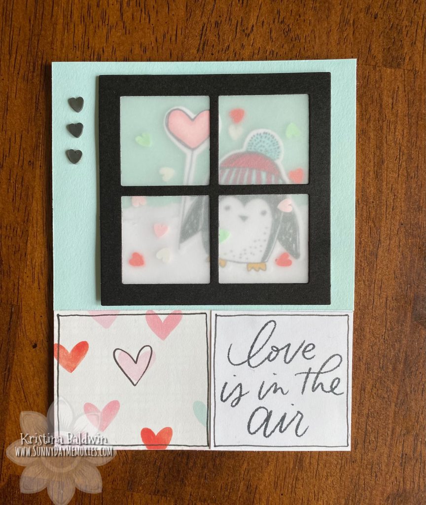 Love is in the Air Winter Penguins Card