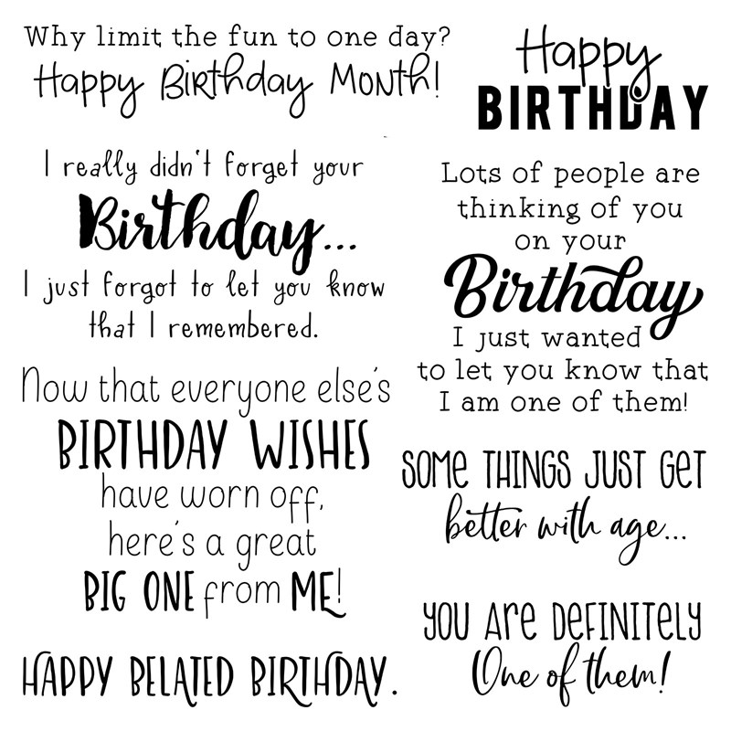 CTMH On Your Birthday Stamp Set