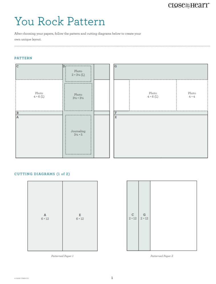 Free Scrapbook Pattern