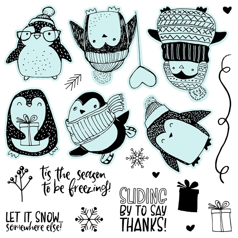 CTMH Winter Penguins Stamp Set