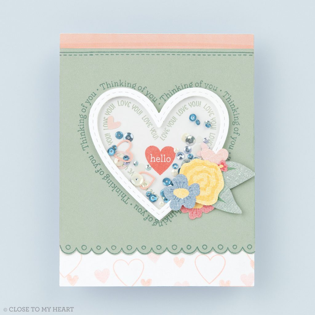 CTMH Thinking of You Shaker Card