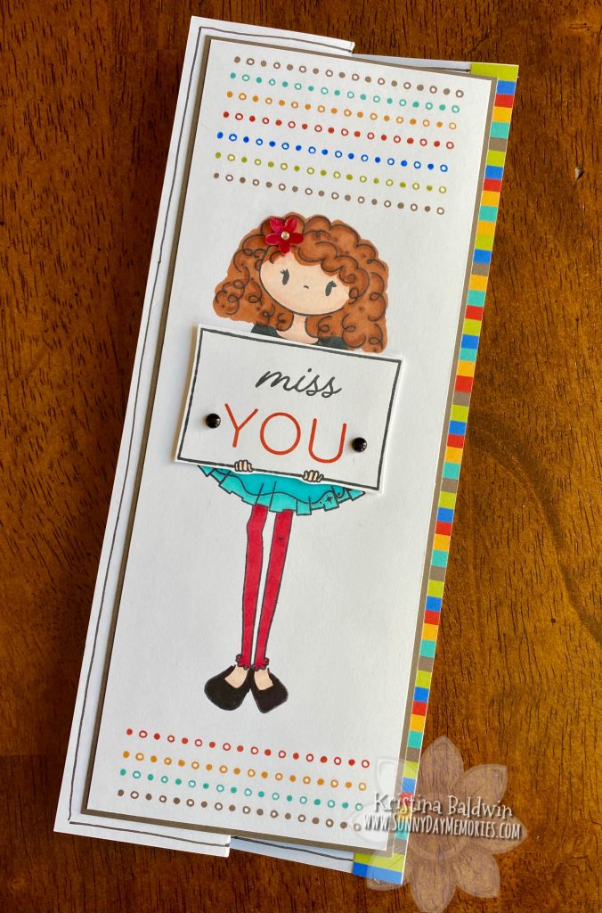 Doodled Borders Miss You Card