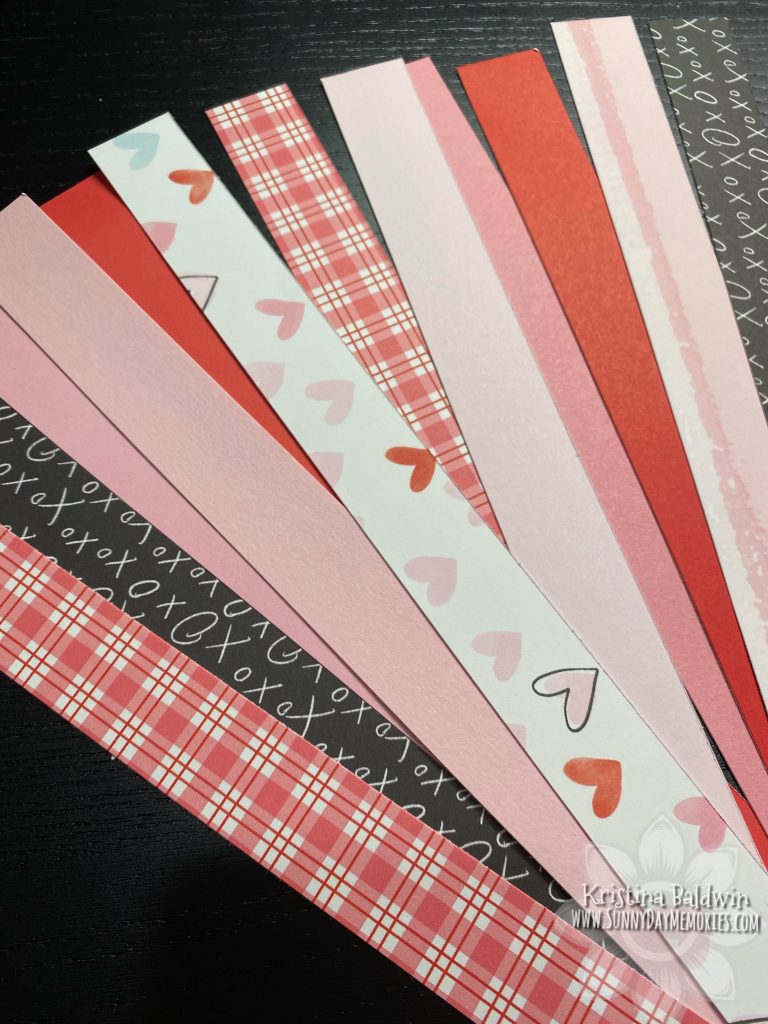 Paper Strips for Valentine's Countdown Chain