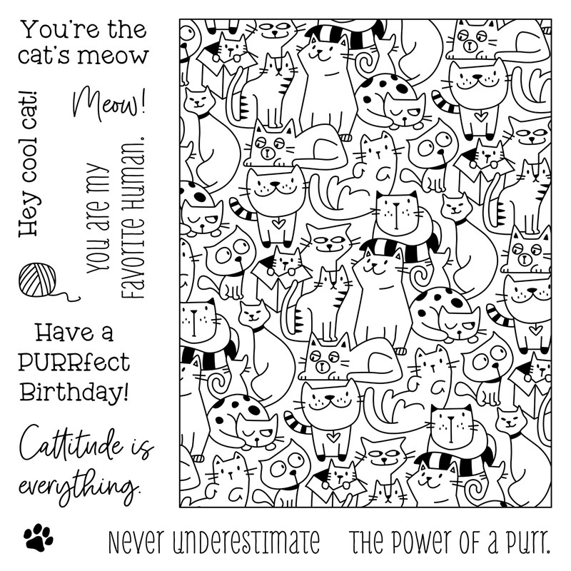 CTMH Cattitude Stamp Set