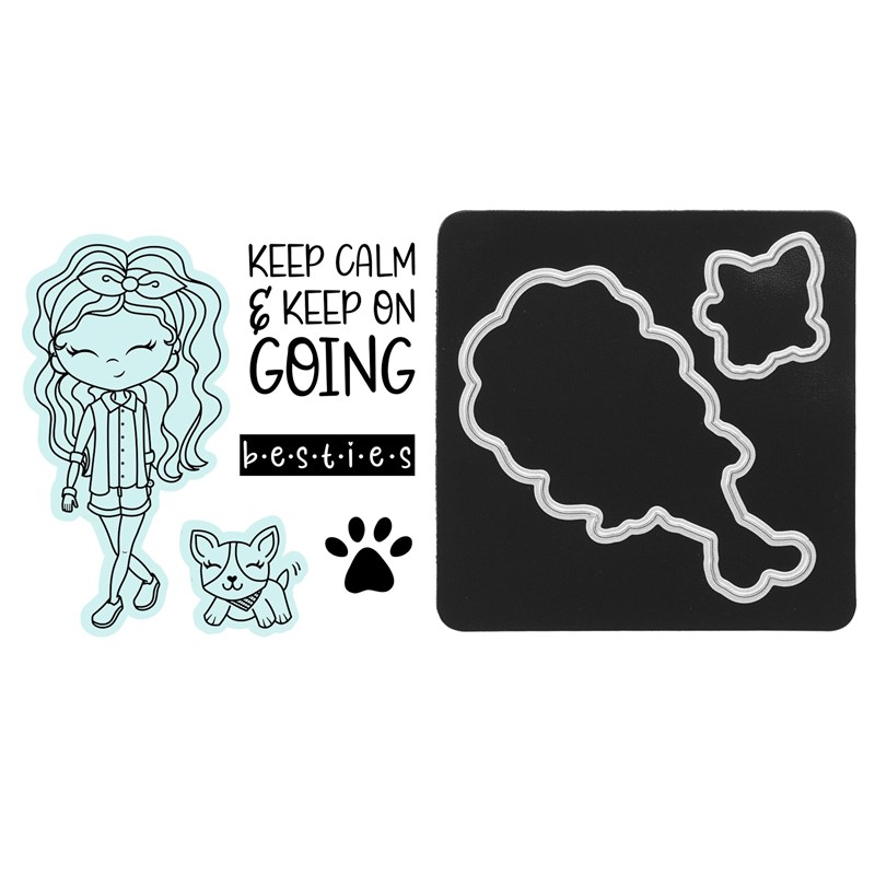 CTMH Besties Olivia Stamp + Thin Cuts
