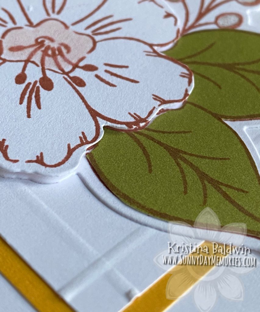 CTMH Daisy Meadows Floral Card Closeup