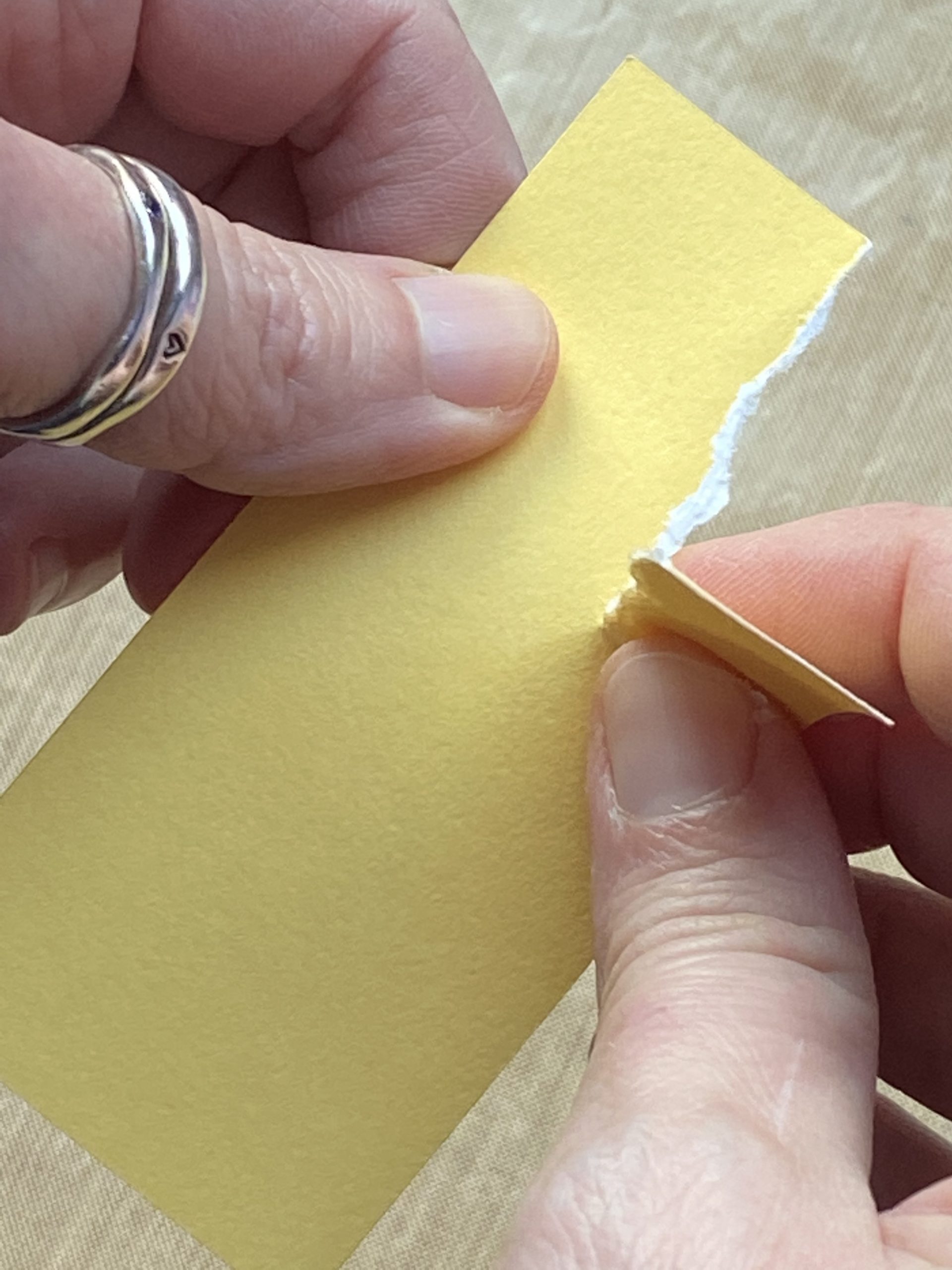 Cardstock Tearing Technique