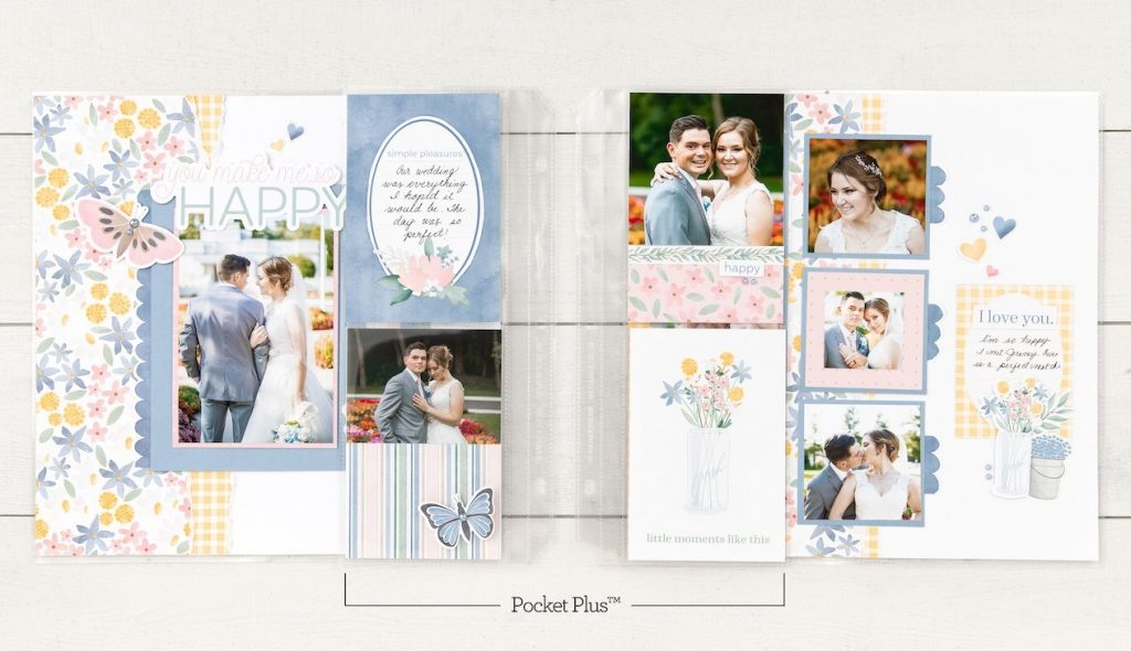CTMH Lovely Wedding Layout with Pocket Pages