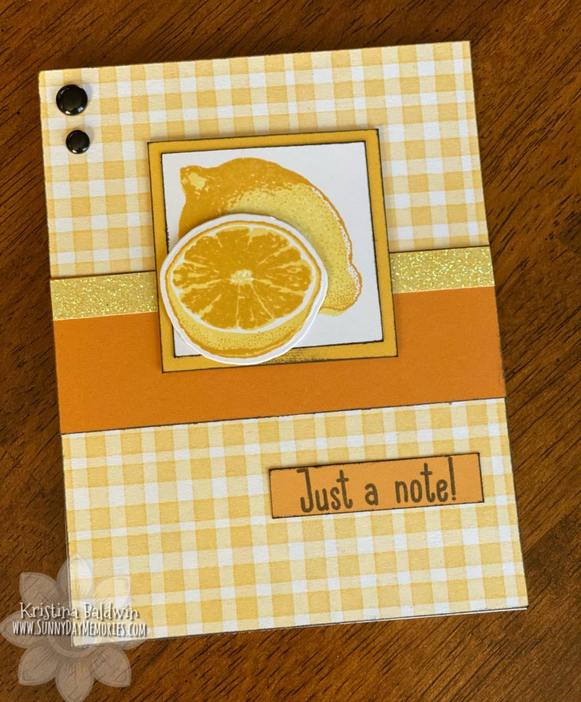 Just a Note Sweet Fruit Card