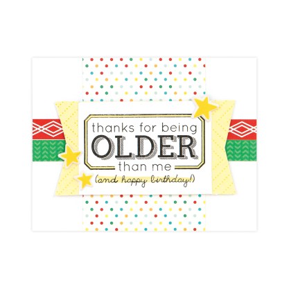 CTMH Thanks for Being Older Card