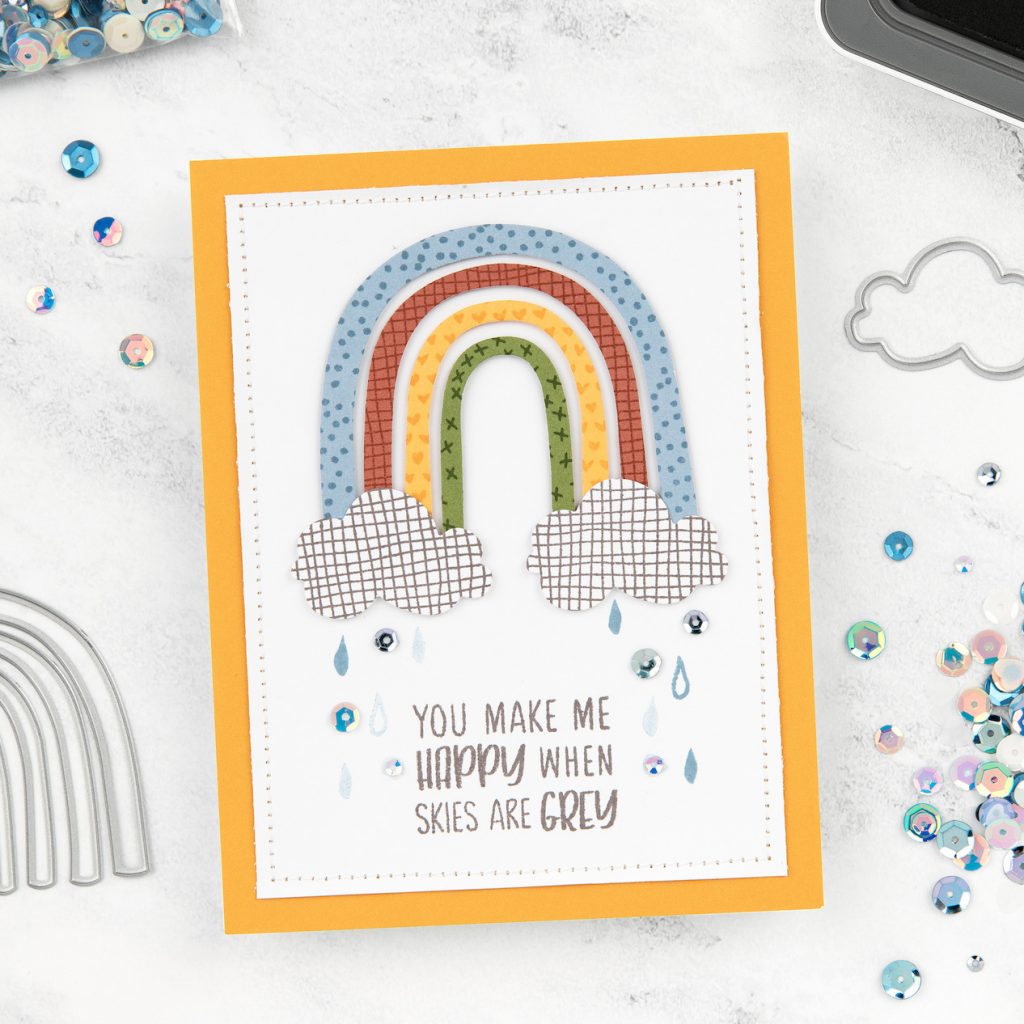 CTMH Build a Rainbow Thin Cuts Card
