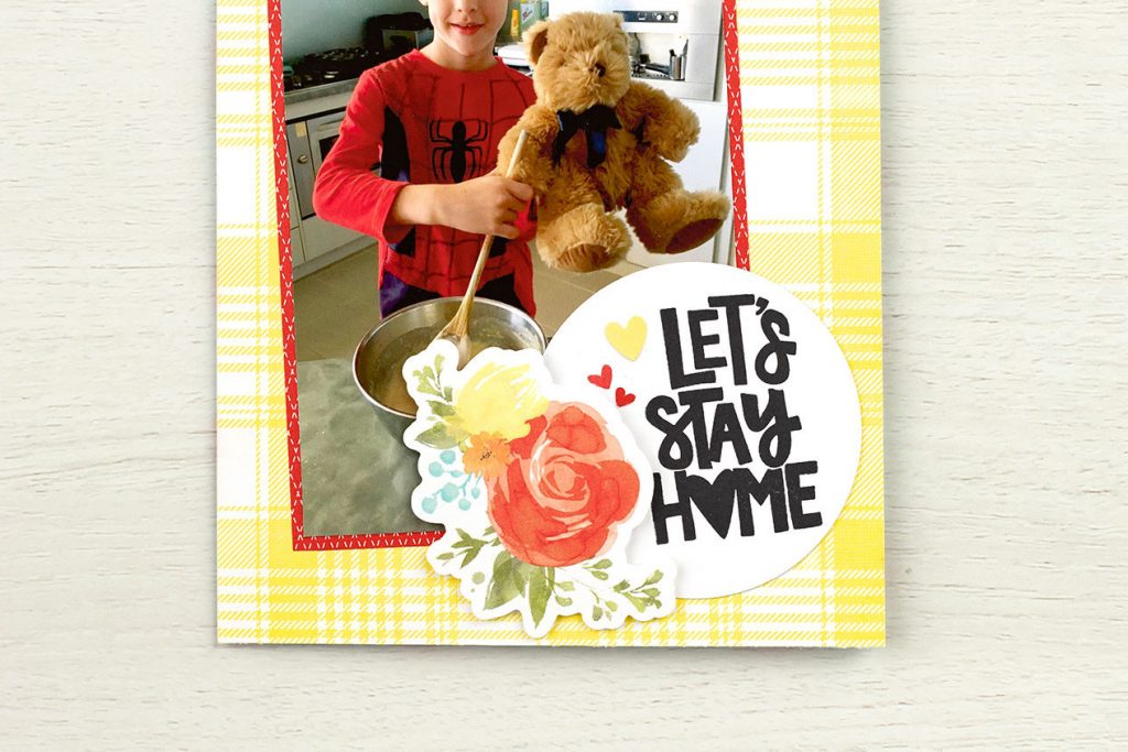 CTMH Let's Stay Home Layout Closeup