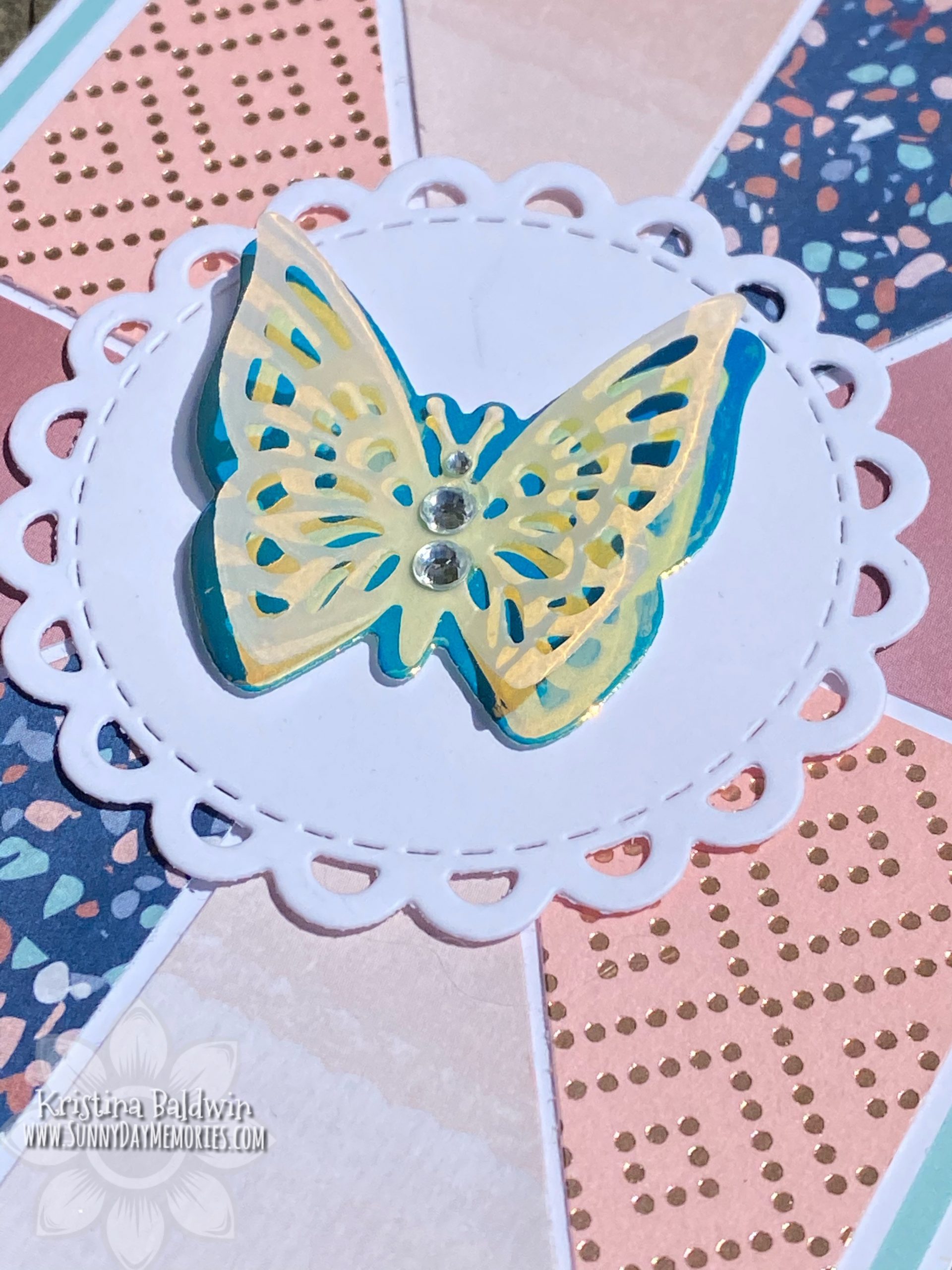 You Are Enough Butterfly Card Closeup