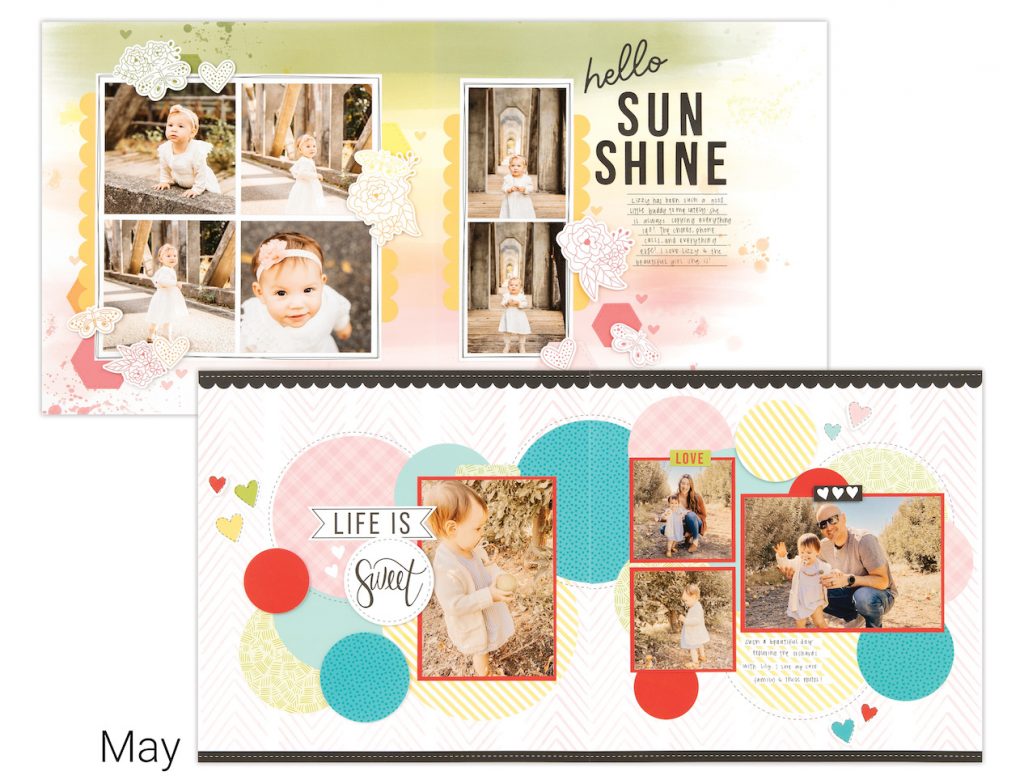 CTMH Craft with Heart Scrapbooking  Kit May Layouts