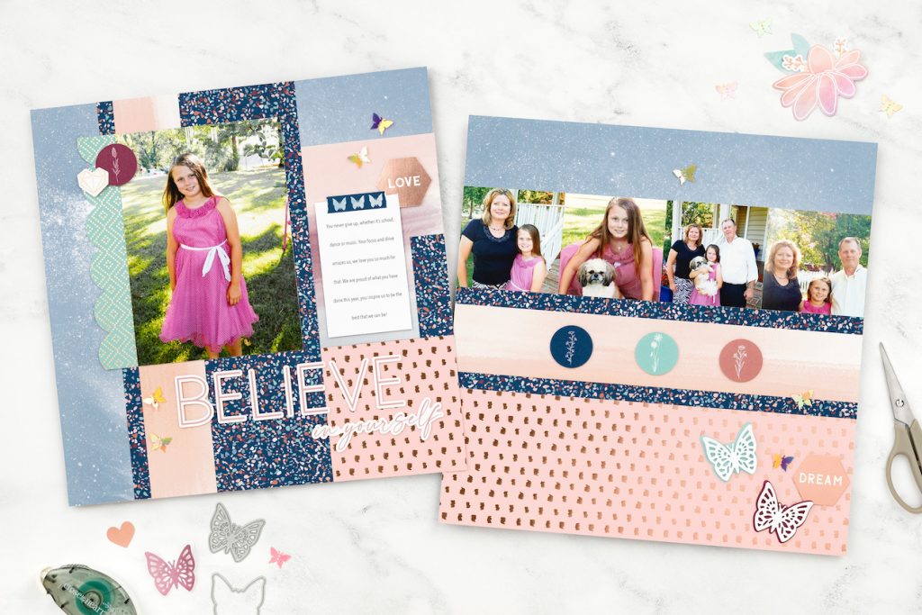 CTMH You Are Enough Scrapbook Layout