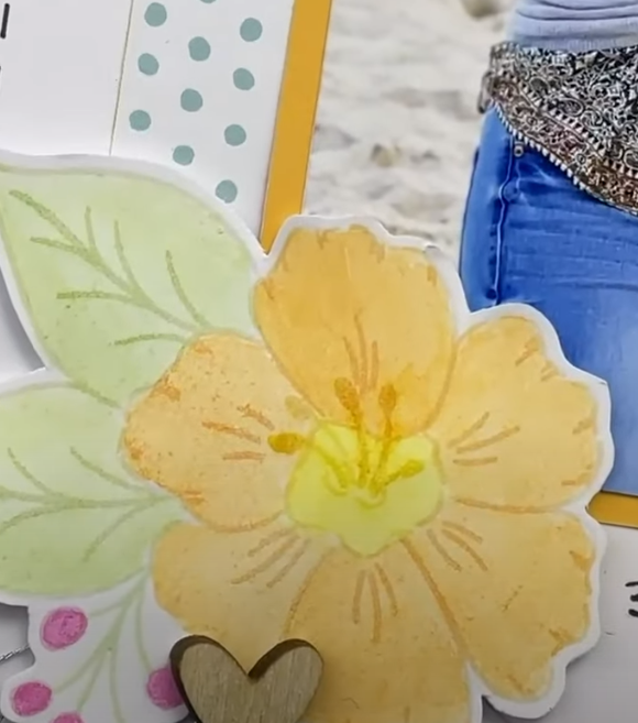 CTMH No-line Watercolor Stamping Technique Sample