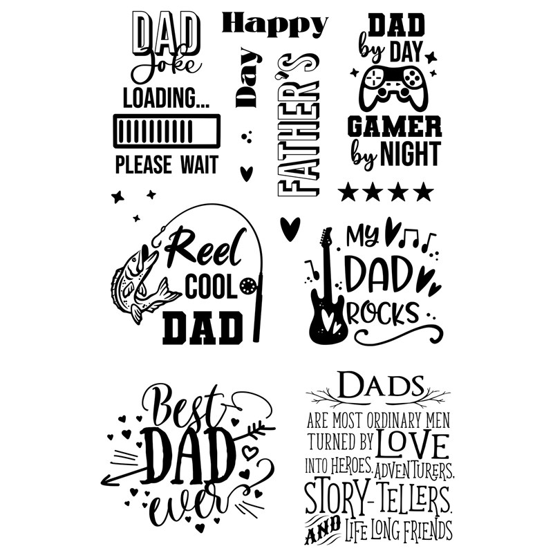 CTMH No Ordinary Dad Stamp Set Bundle