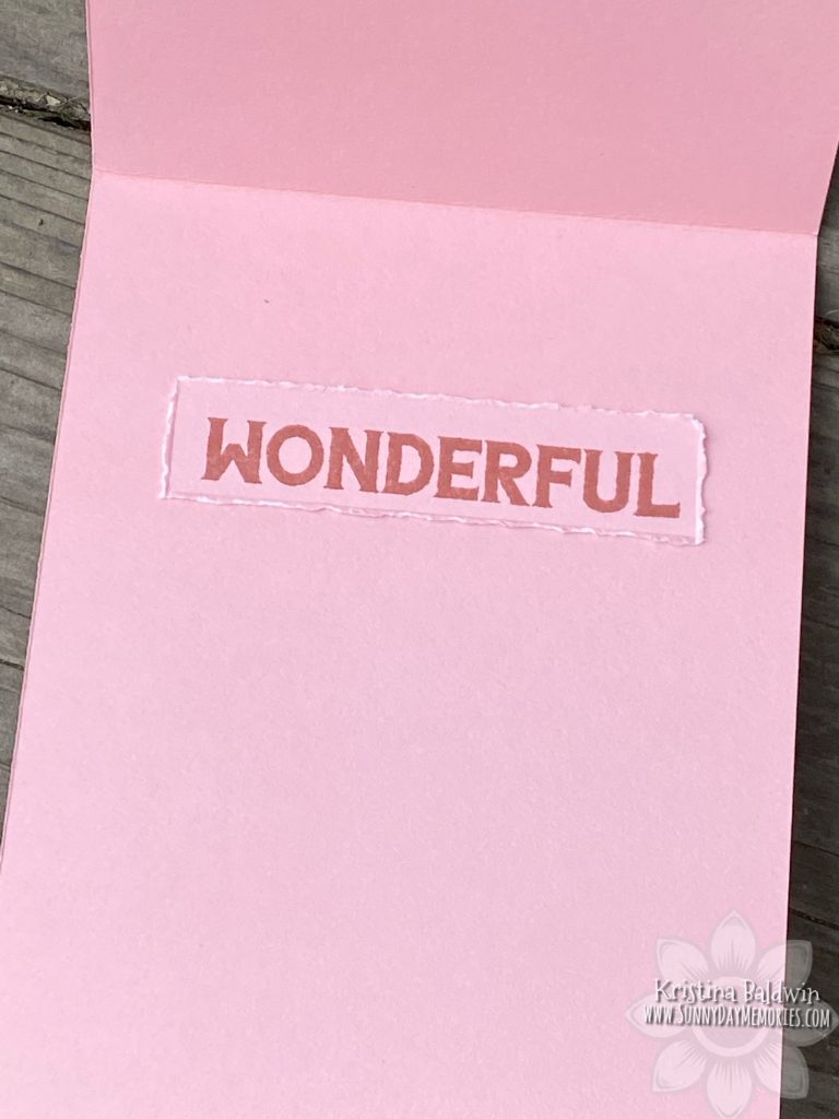 You Are Wonderful Card Inside