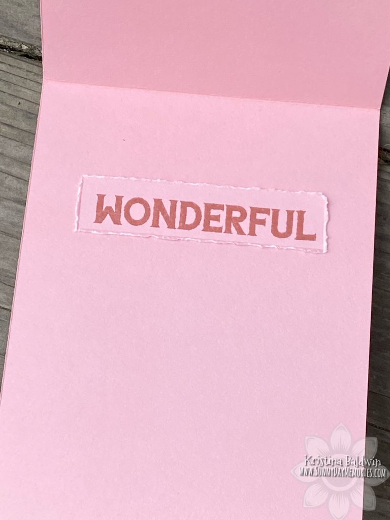 You Are Wonderful Card Inside