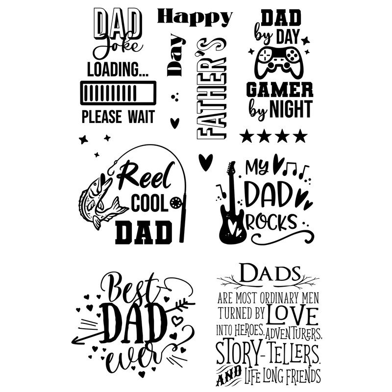 CTMH No Ordinary Dad Stamp Set Bundle