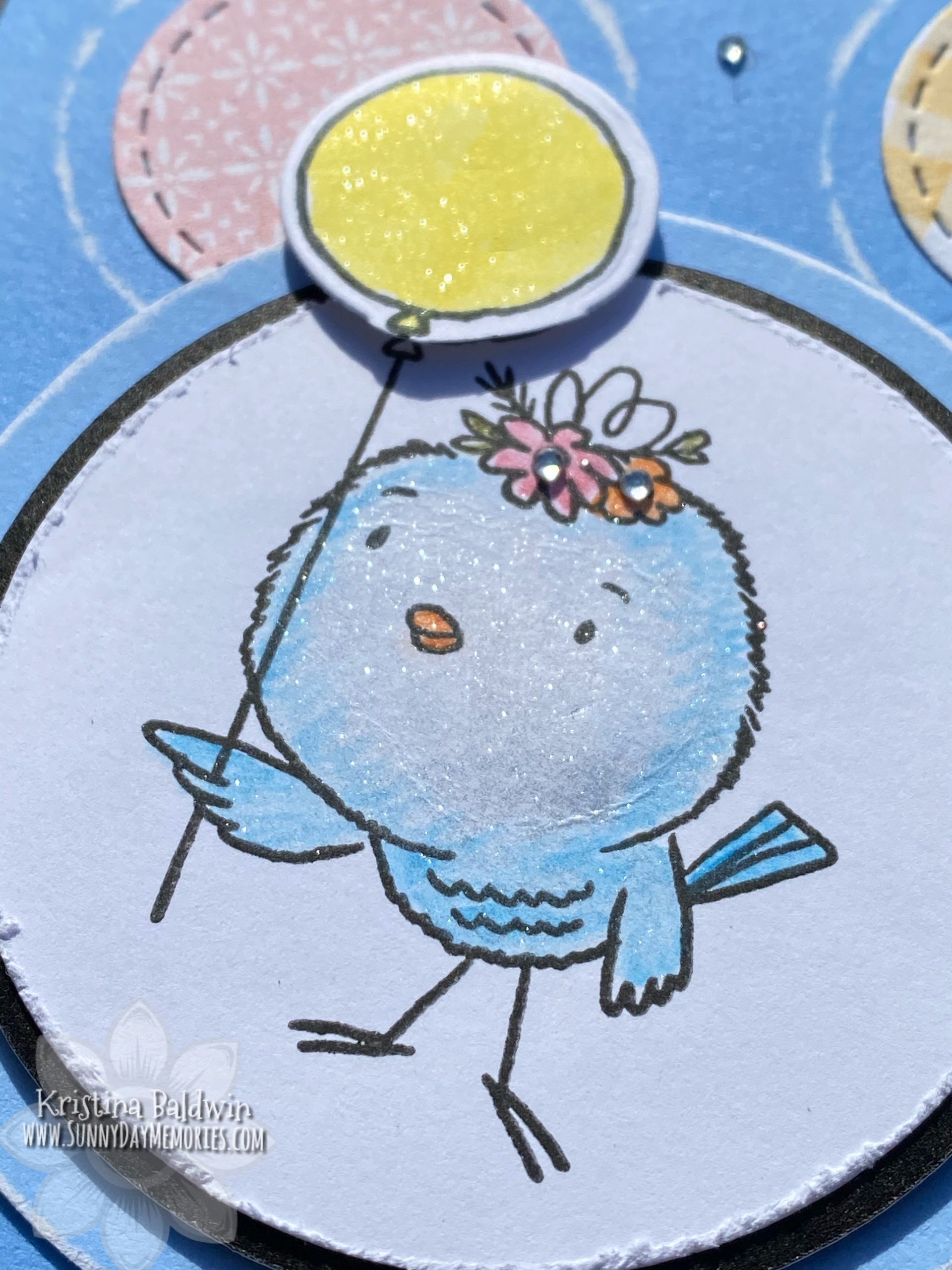 CTMH So Tweet Bird Card Closeup