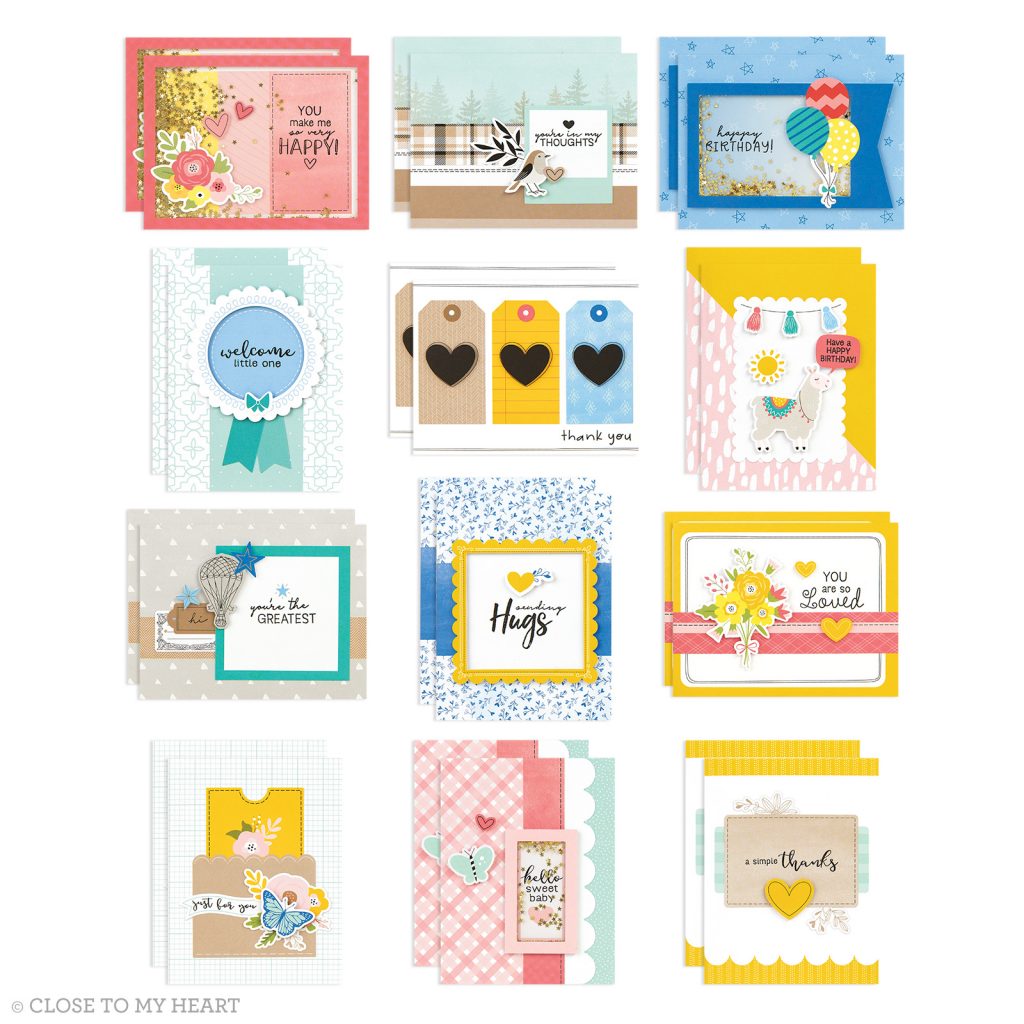 CTMH Craft with Heart Cardmaking Kit Card Samples