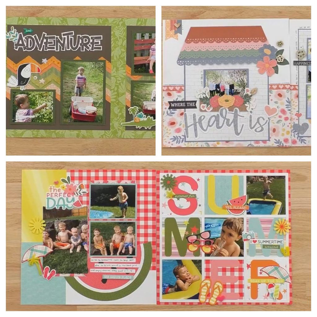 CTMH Scrapbook Layout Workshop Kit Samples