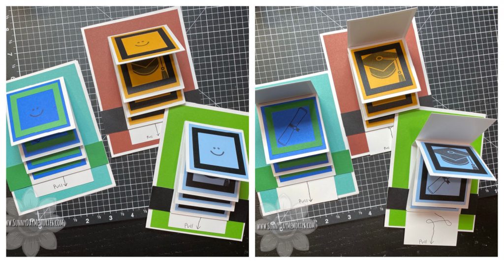 Graduation Waterfall Cards