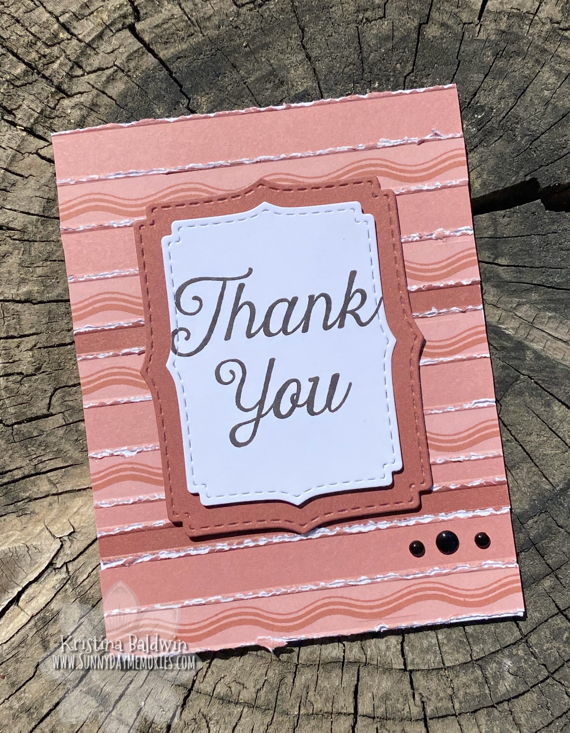 CTMH Outdoor Borders Thank You Card