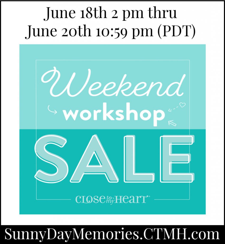 CTMH Weekend Workshop Sale