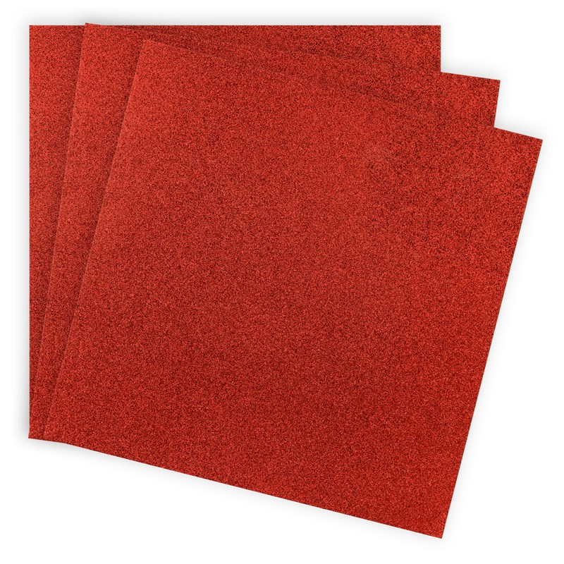 CTMH Scarlet Glitter Paper