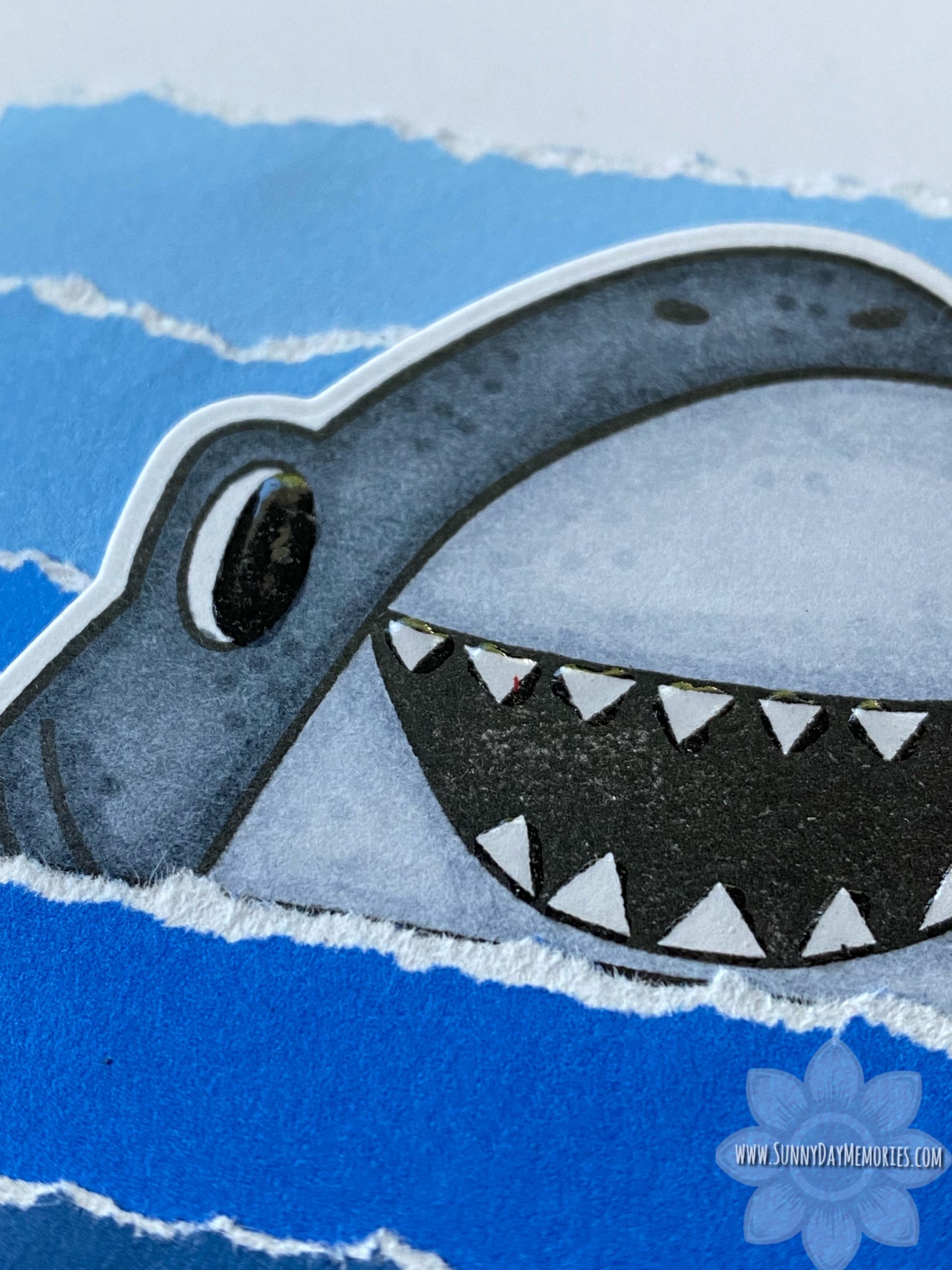 CTMH You're Jawsome Shark Card Closeup
