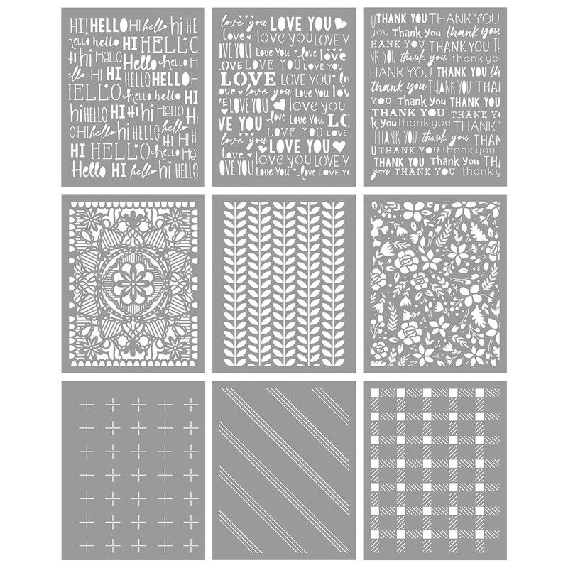 CTMH Card Front Stencil Bundle