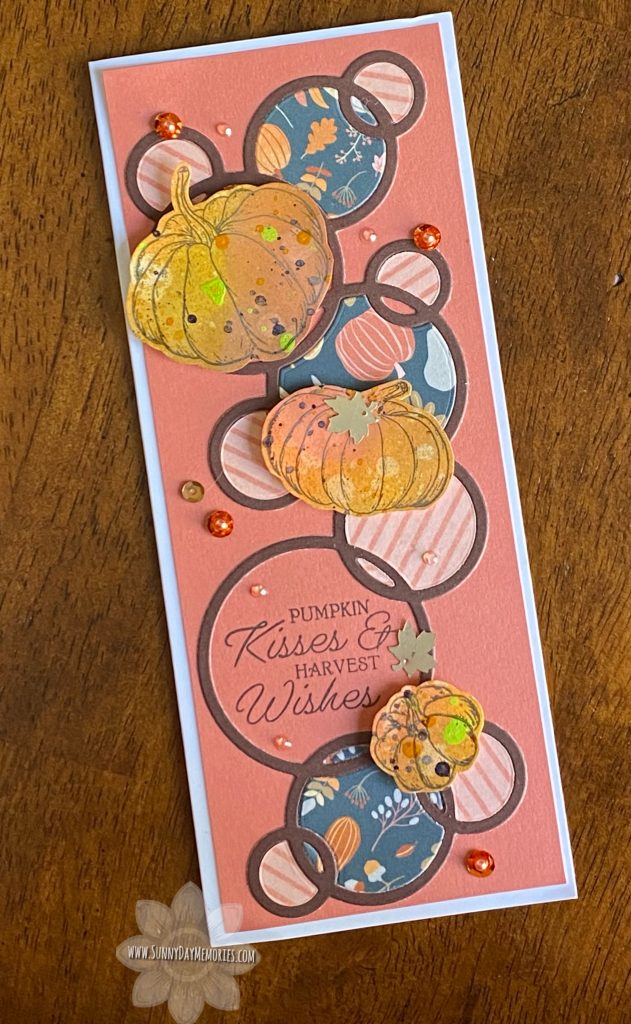 National Pumpkin Day Harvest Slimline Card