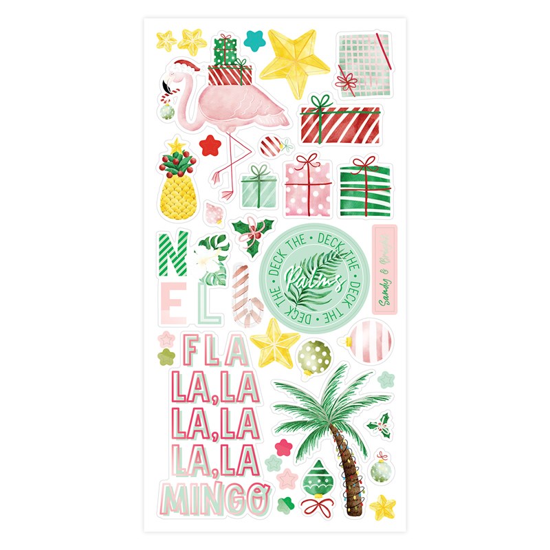 CTMH Deck the Palms Holiday Sticker Sheet
