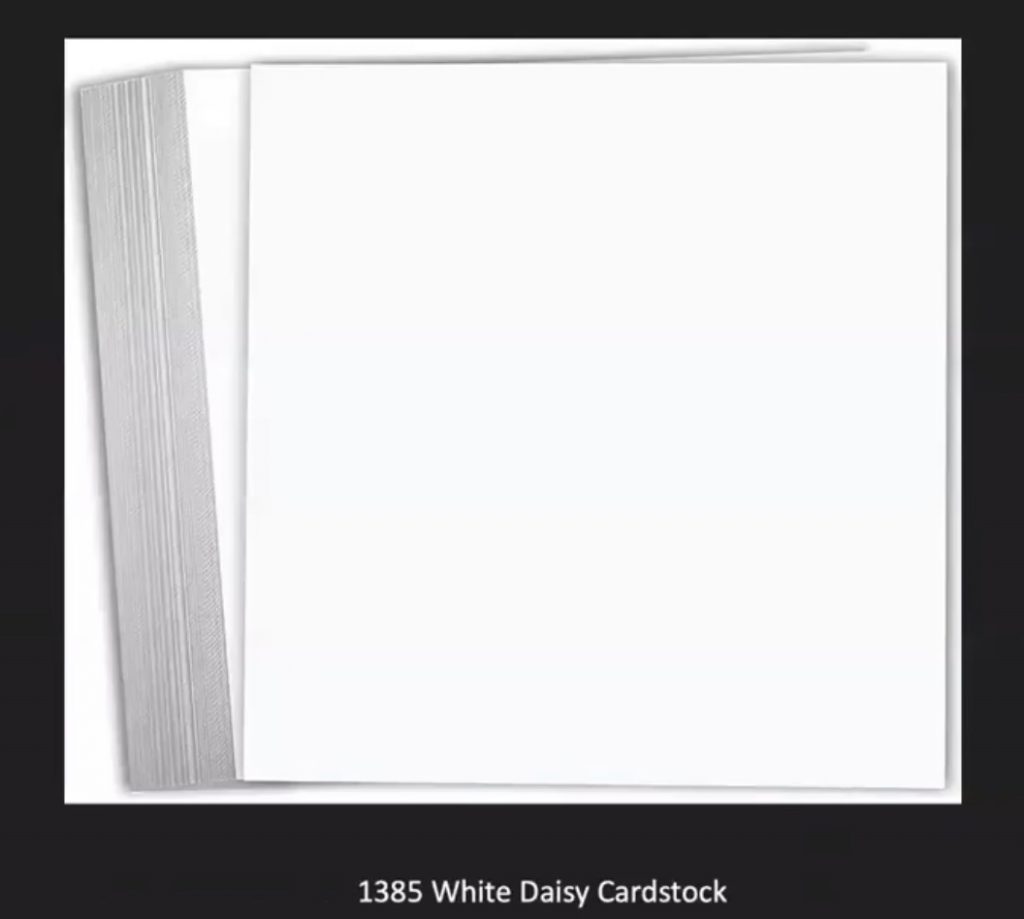 CTMH White Daisy Cardstock