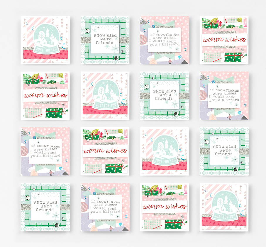 Samples of Mini CTMH Holiday Cards