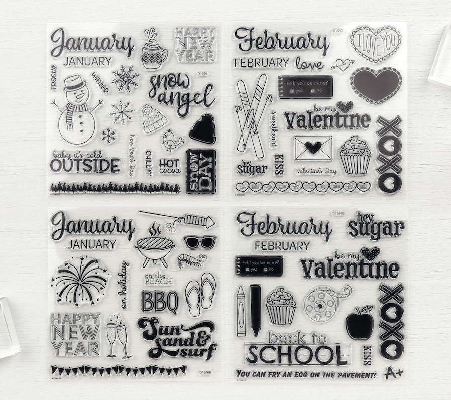 CTMH Months of the Year Stamp Sets